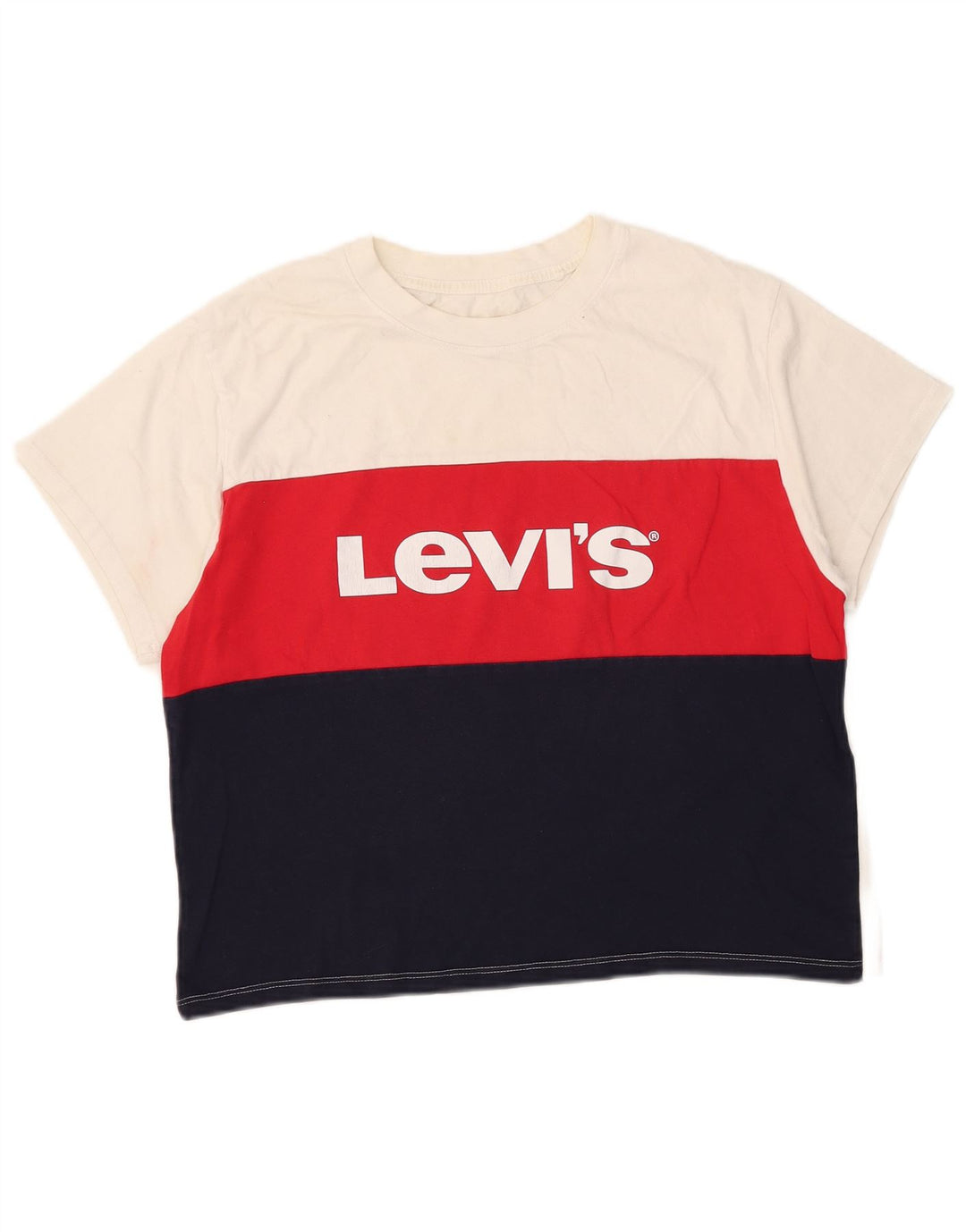Tricou cu grafic crop Levi's pentru femei Top UK 10 Small Multicolor