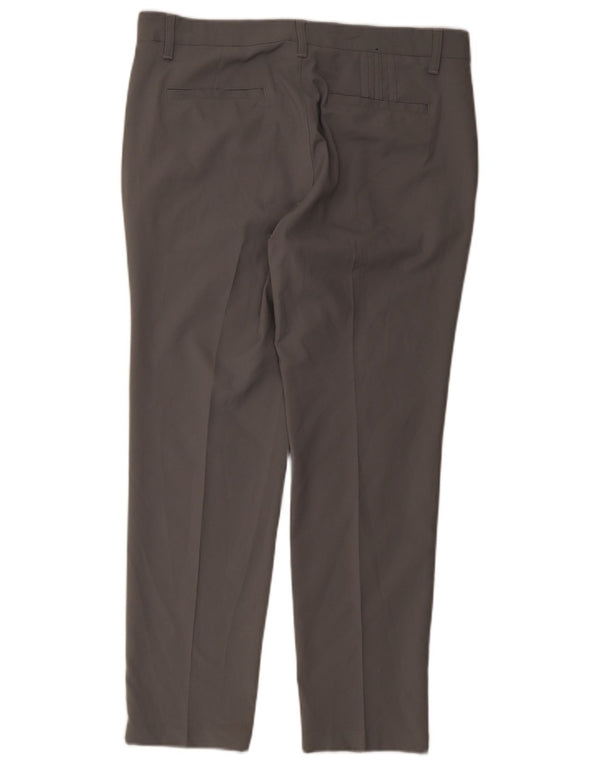 Pantaloni chino drepți pentru bărbați Adidas W34 L30 poliester gri