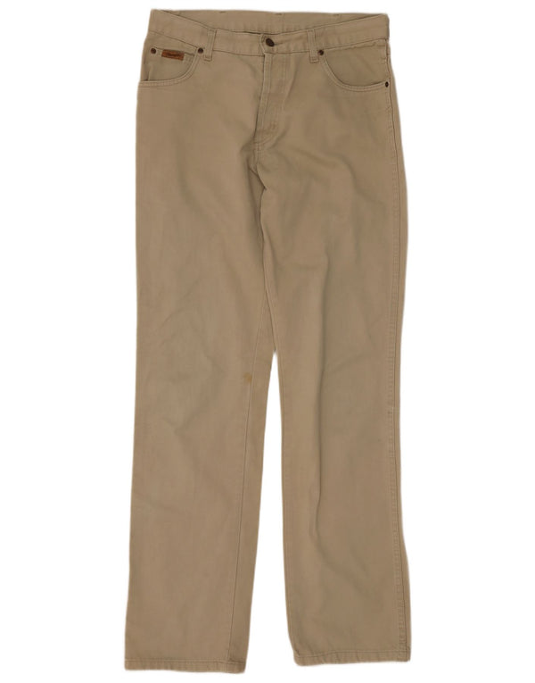 Pantaloni casual drepti pentru bărbați Wrangler W34 L34 bumbac bej