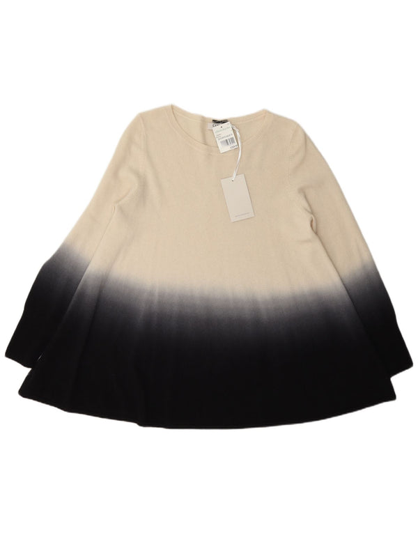 Pulover pentru damă Cocoa cu gât de barcă UK 12 Medium Bej Colorblock