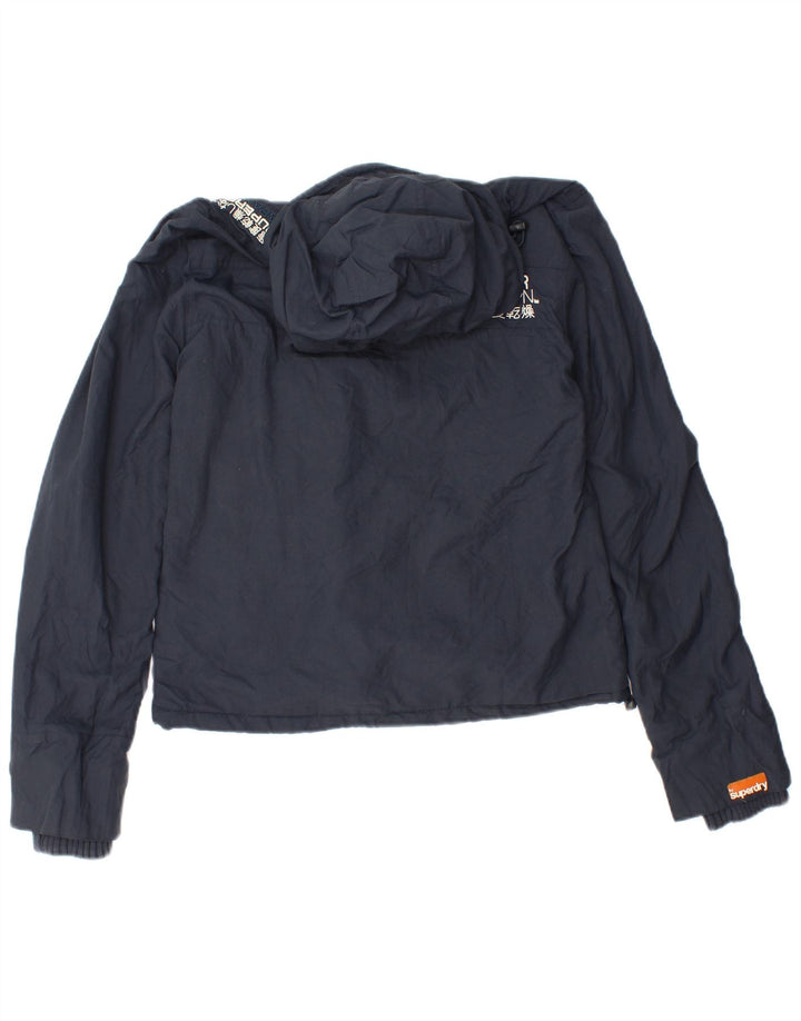 Jachetă Windbreaker cu grafică Superdry pentru femei UK 10 Small Bleumarin