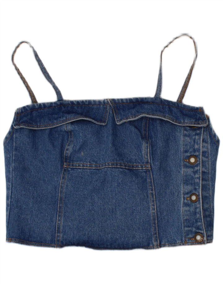 Crop Top din denim pentru femei Rica Lewis IT 44 Medium Blue
