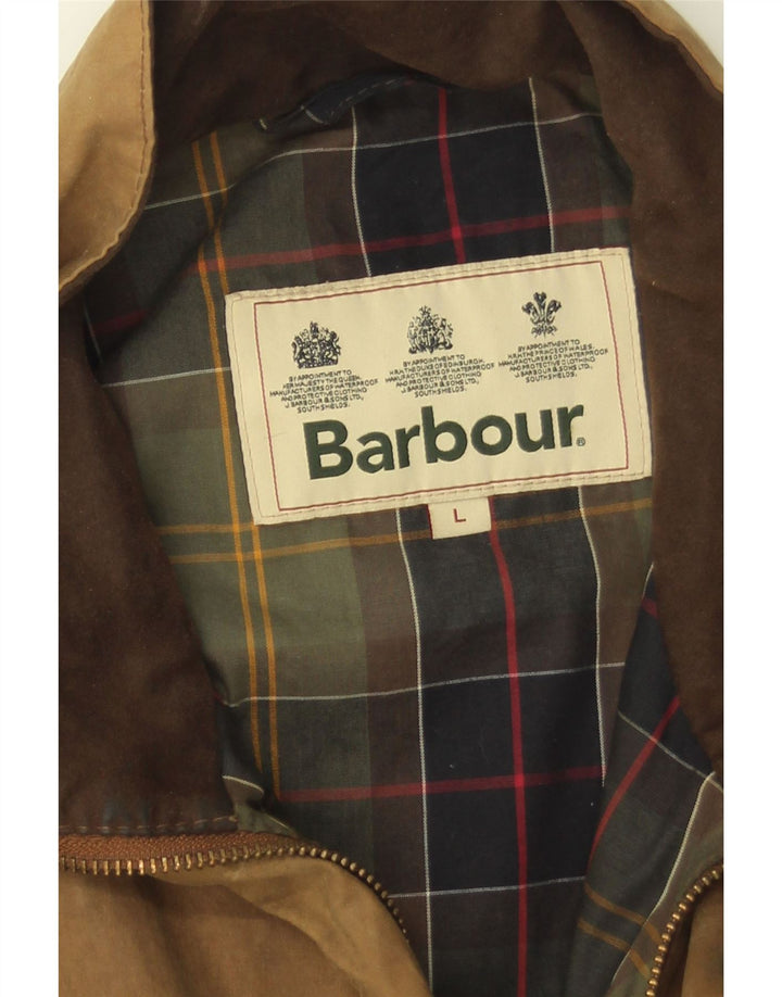 Jachetă pentru bărbați Barbour din bumbac cerat UK 40 mare, maro, bumbac