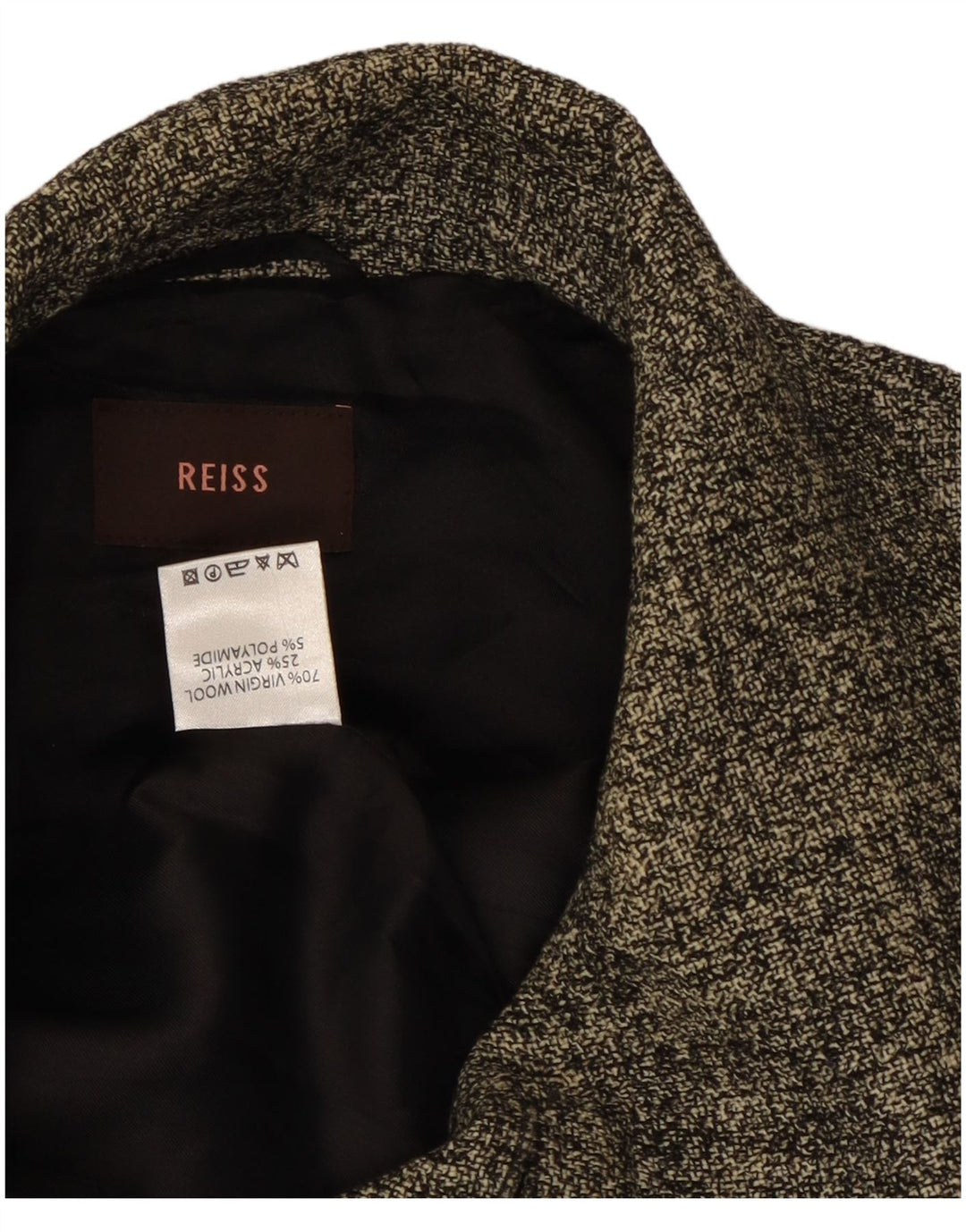 Sacou blazer pentru femei Reiss, cu 4 nasturi, UK 10, lână gri mică