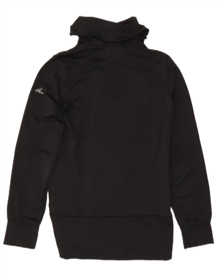 Jachetă de trening pentru femei Adidas UK 10 Poliester negru mic