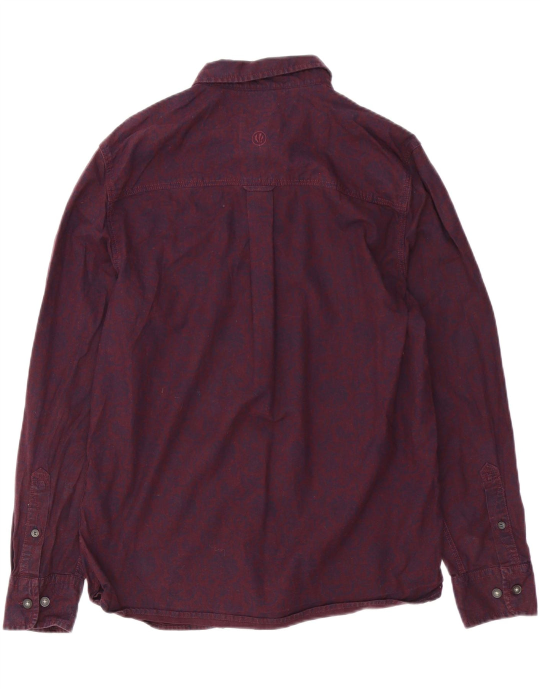 Cămașă pentru bărbați Fat Face cu model abstract, bumbac mediu burgundy