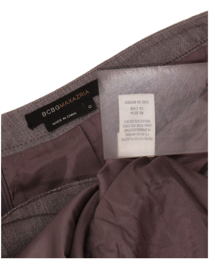 BCBGMAXAZRIA Fusta trompeta pentru femei US 0 XS W28 poliester gri