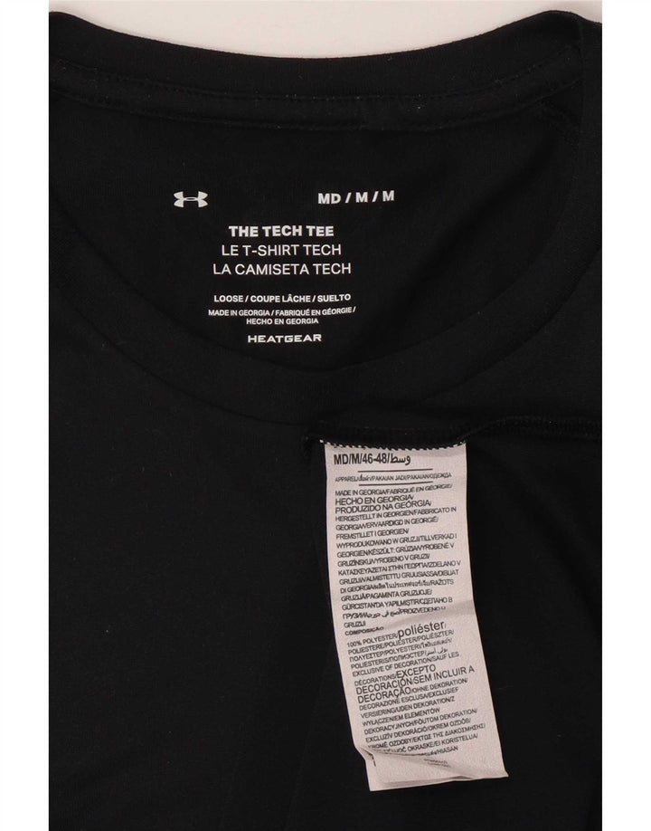 Tricou Under Armour pentru bărbați Heat Gear Top Mediu Poliester Negru