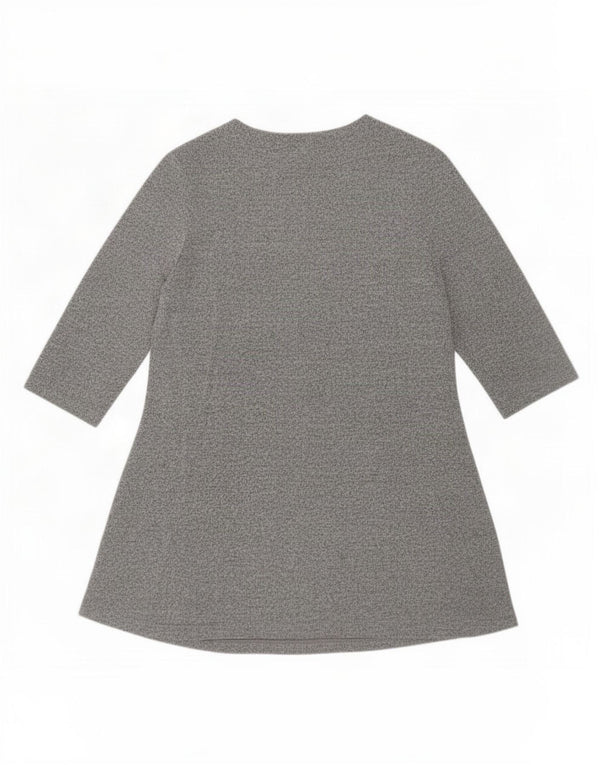 Rochie A-Line pentru femei Marks & Spencer cu mâneci 3/4 UK 12 Medium Gri Poliester