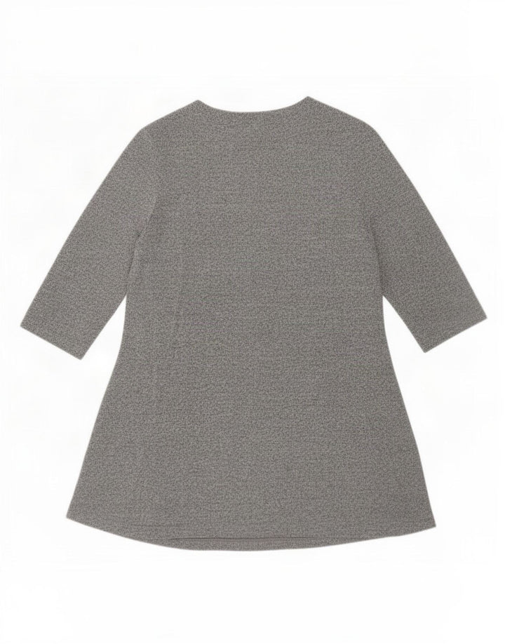 Rochie A-Line pentru femei Marks & Spencer cu mâneci 3/4 UK 12 Medium Gri Poliester