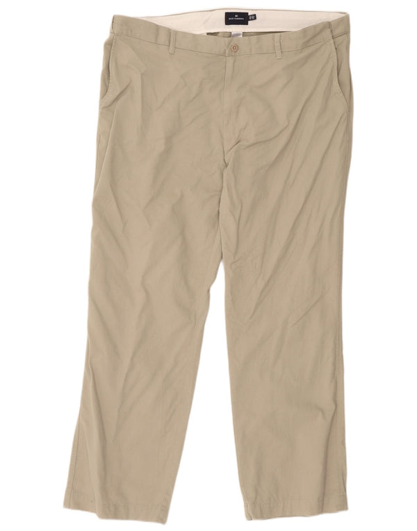 Marks & Spencer Pantaloni chino drepți Blue Harbour pentru bărbați L42 L31 kaki