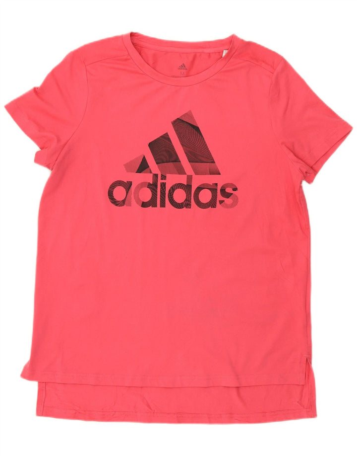 Tricou grafic Adidas pentru femei Top UK 12/14 Medium Pink Poliester