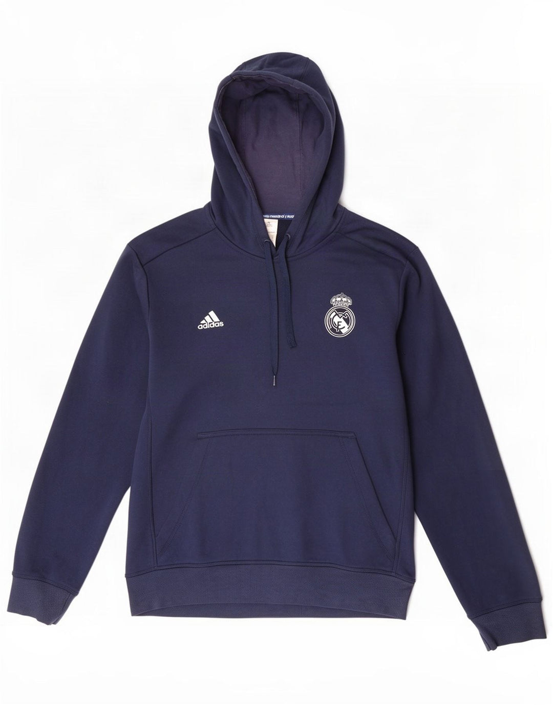 Pulover Adidas Real Madrid pentru bărbați, poliester, albastru, mediu