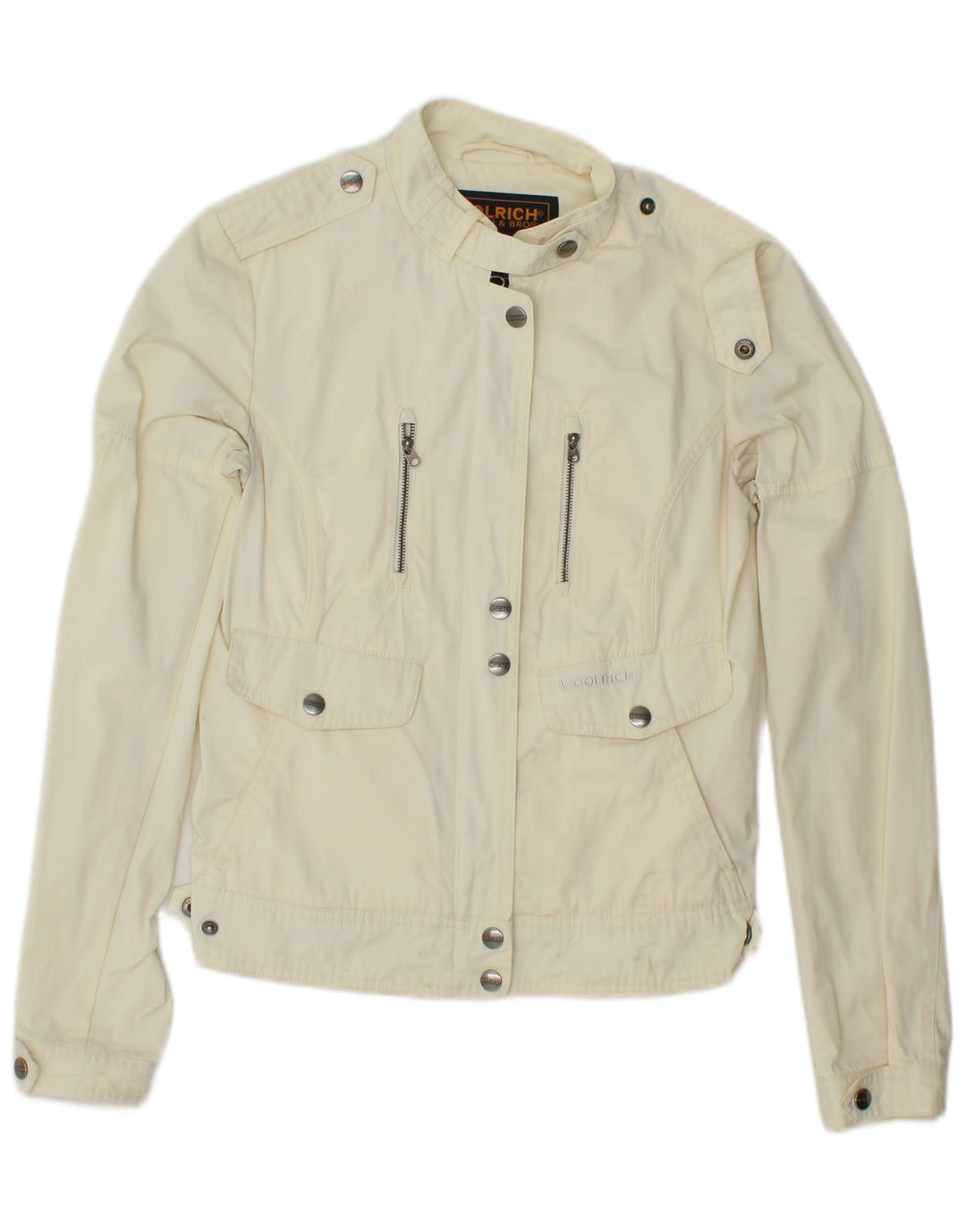 WOOLRICH Jachetă utilitare pentru femei UK 10 Mic din poliester alb