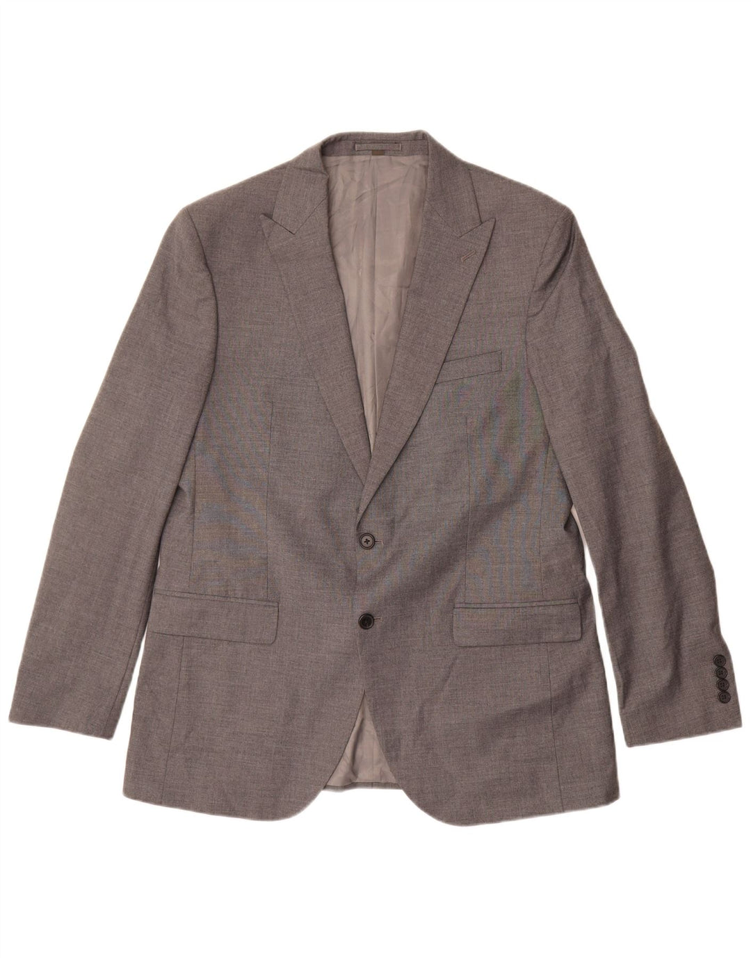 Jachetă pentru bărbați Marks & Spencer cu 2 nasturi, UK 44 XL, poliester gri