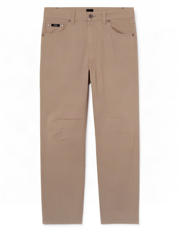 Pantaloni casual drepti pentru bărbați Hugo Boss W31 L29 bumbac gri