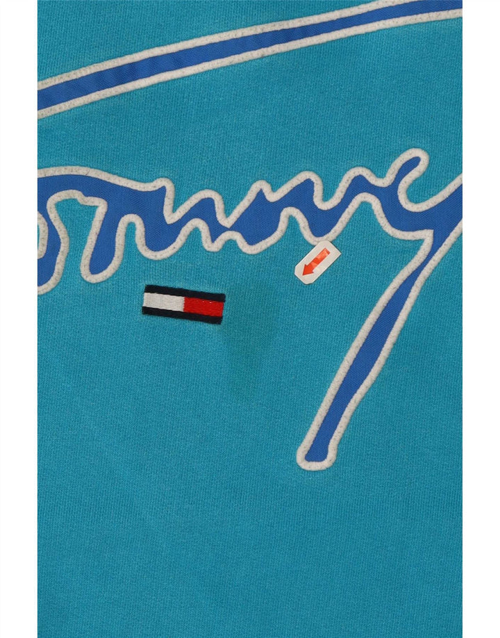 Hanorac grafic pentru bărbați Tommy Hilfiger Pulover mic, albastru, bumbac