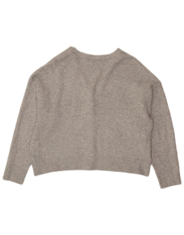 Marks & Spencer Womens Oversized Cardigan Sweater UK 14 Medium Grey