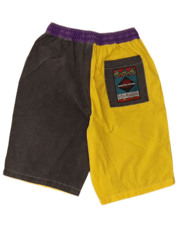 Pantaloni scurți sport grafici pentru bărbați Santo Stefano IT 46 Small Yellow Colorblock