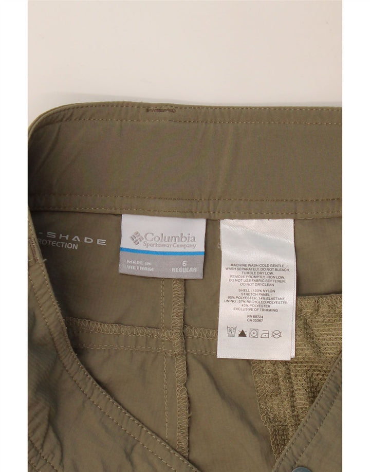 COLUMBIA Pantaloni cargo obișnuiți pentru femei US 6 Medium W32 L32 Khaki