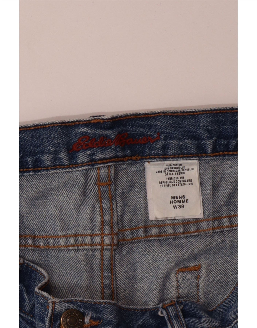 EDDIE BAUER Pantaloni scurți din denim pentru bărbați W38 XL Bumbac albastru