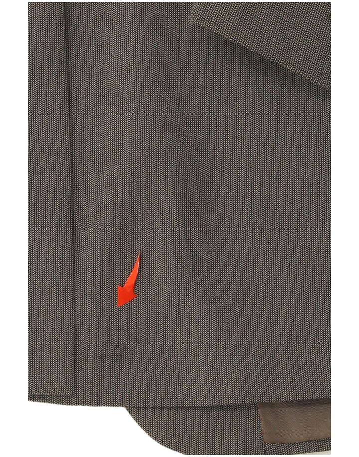 Jachetă pentru bărbați Aquascutum, cu 1 nasture, UK 44 2XL, lână gri cu oase