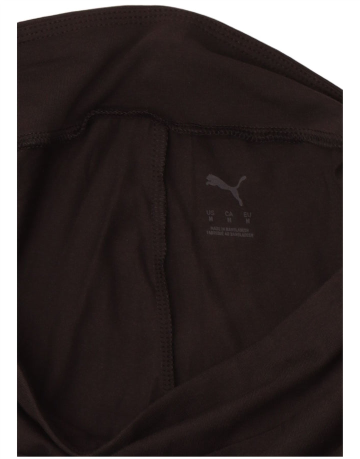 Leggings grafic PUMA pentru femei UK 12, bumbac mediu negru