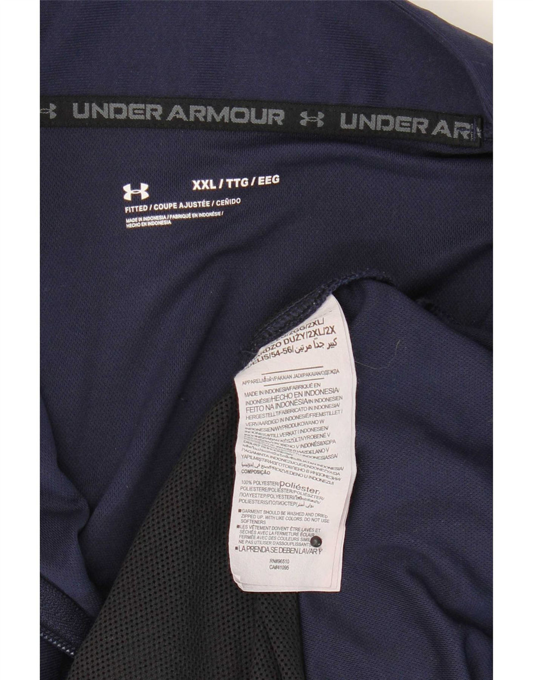 Jachetă de trening pentru bărbați Under Armour, 2XL, poliester bleumarin