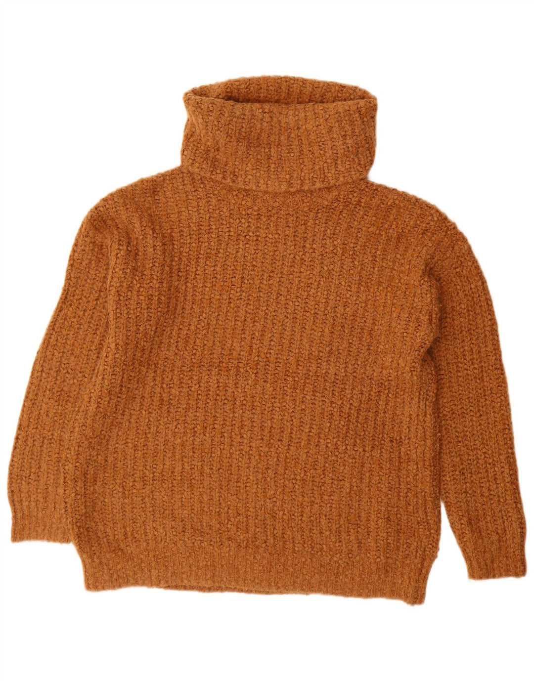 Marks & Spencer Pulover oversized cu gât rulat pentru femei UK 10 Mic Maro