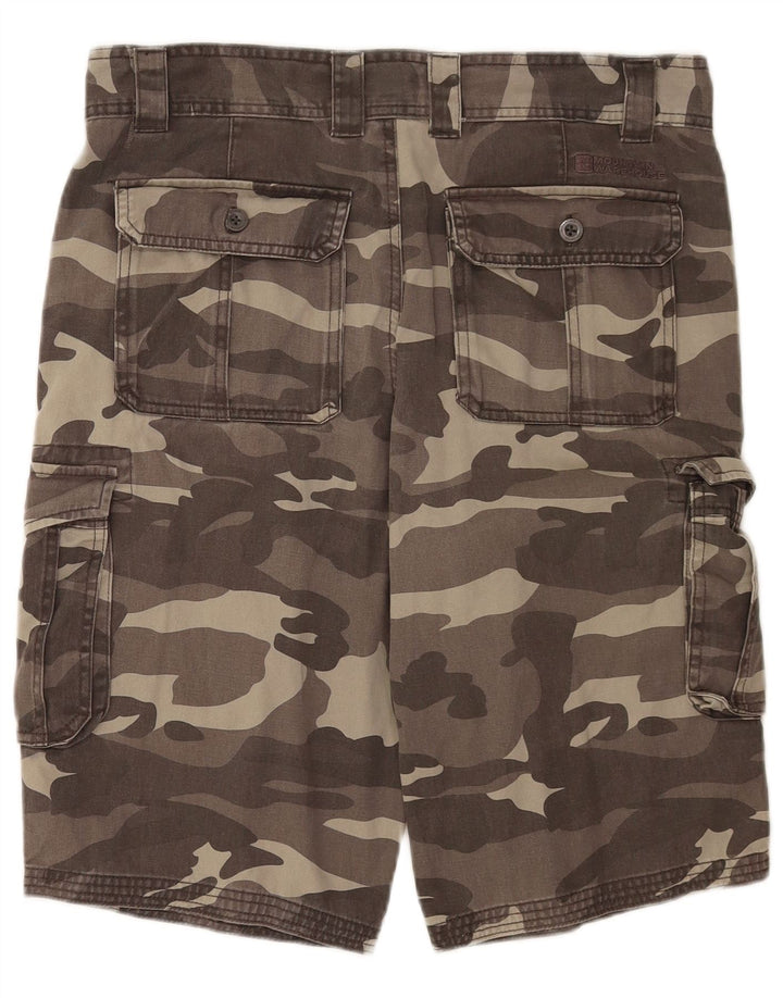 Pantaloni scurți cargo pentru bărbați Mountain Warehouse W34, bumbac camuflaj, gri mare