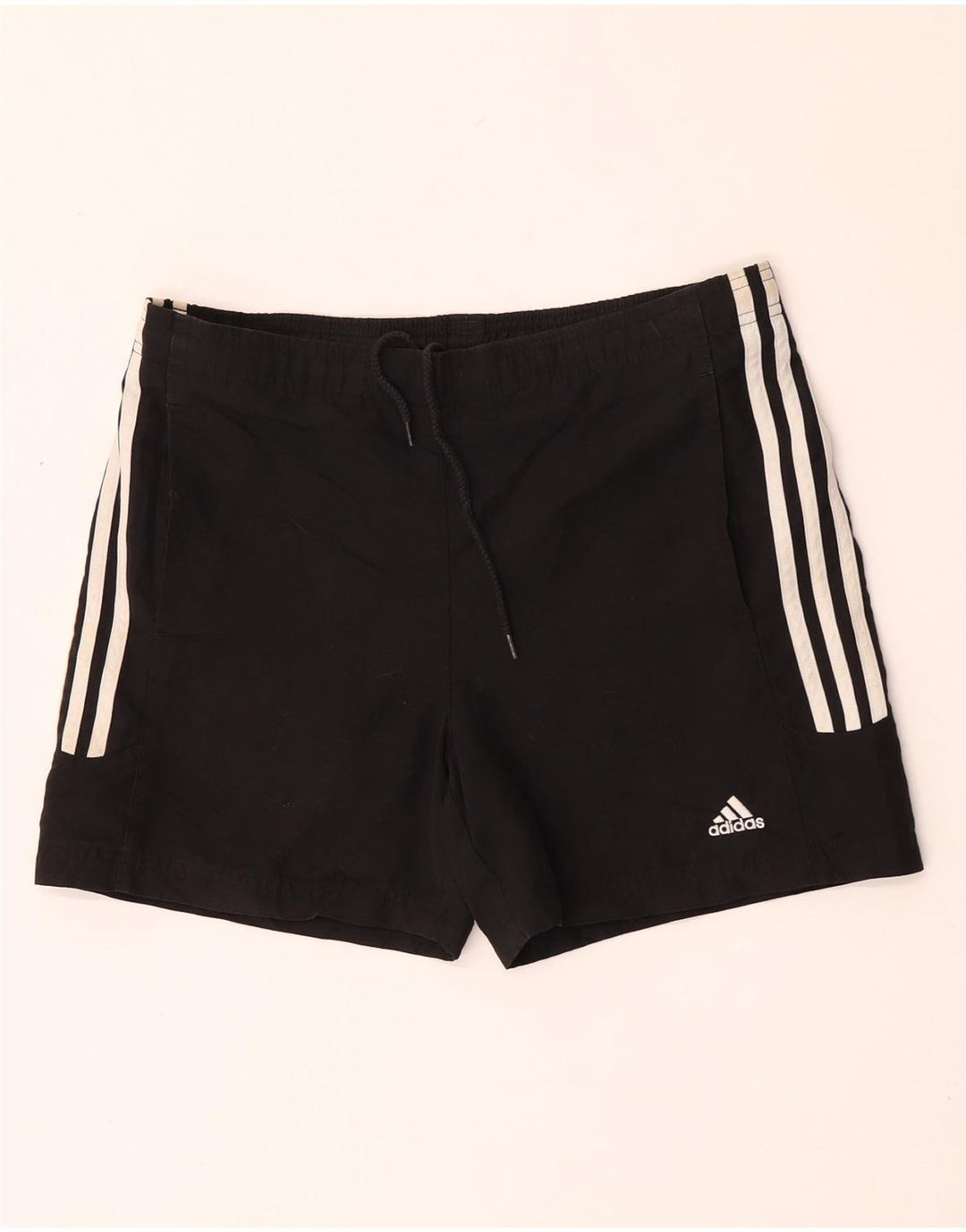 Pantaloni scurți sport Adidas pentru femei UK 10 Small Negru Poliester
