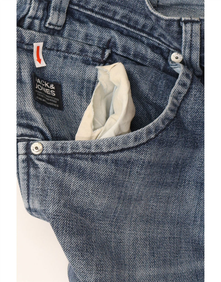 JACK & JONES Blugi drepti pentru bărbați W34 L29 Albastru