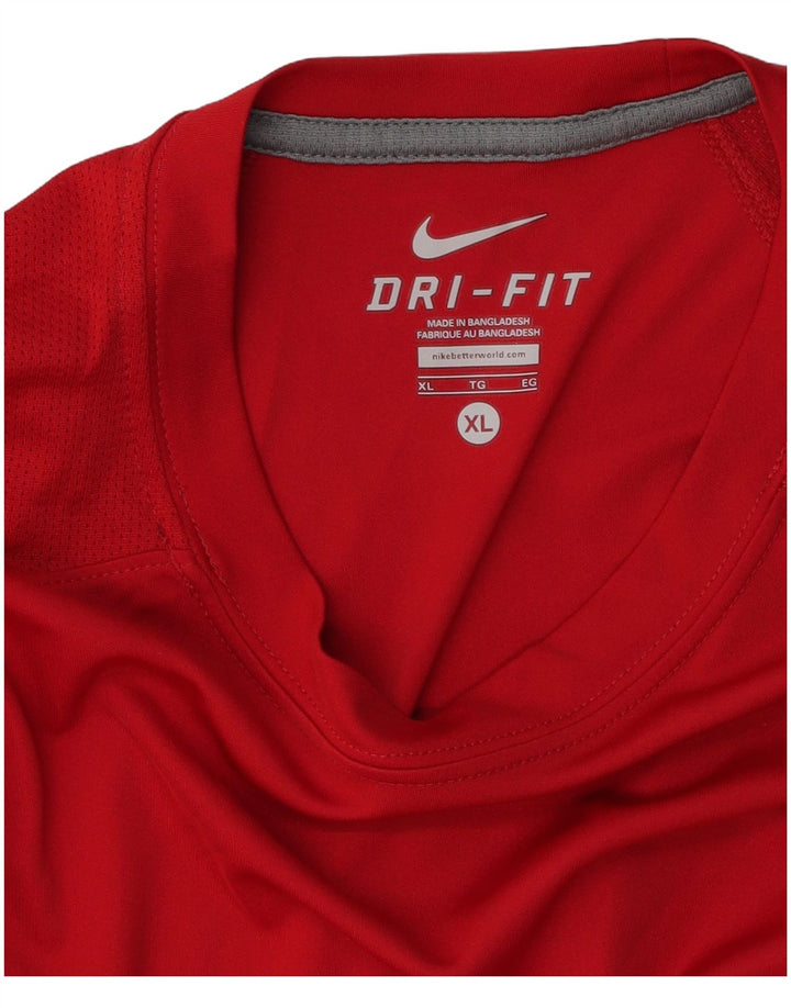 Tricou pentru bărbați Nike Dri Fit Top XL poliester roșu