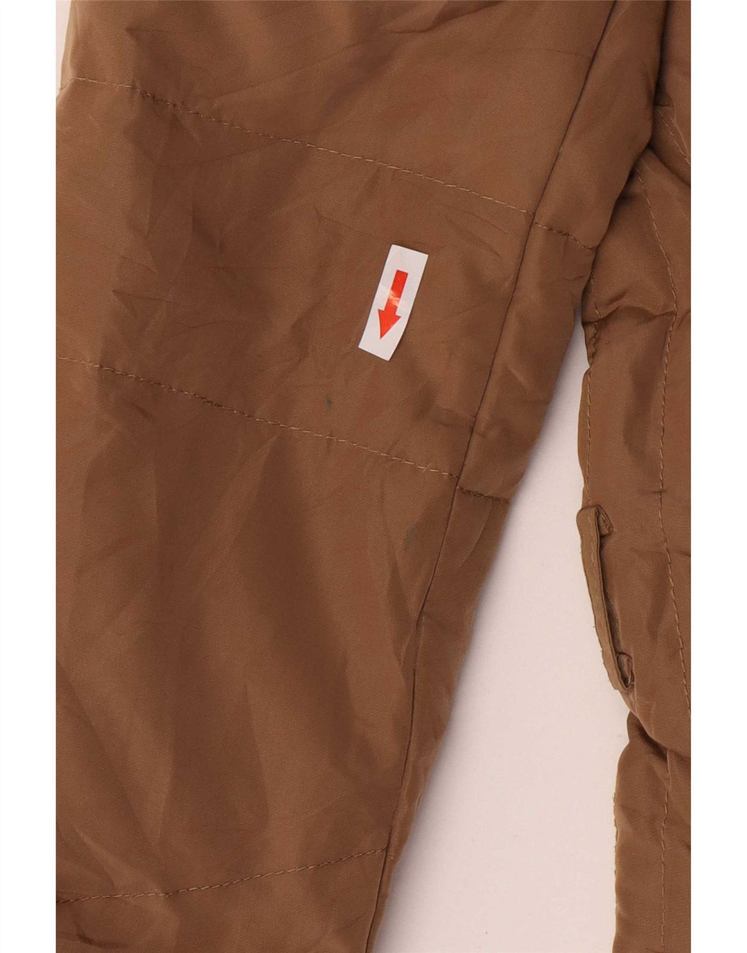 Jachetă căptușită cu glugă pentru femei Zara UK 14 Medium Bej Poliester