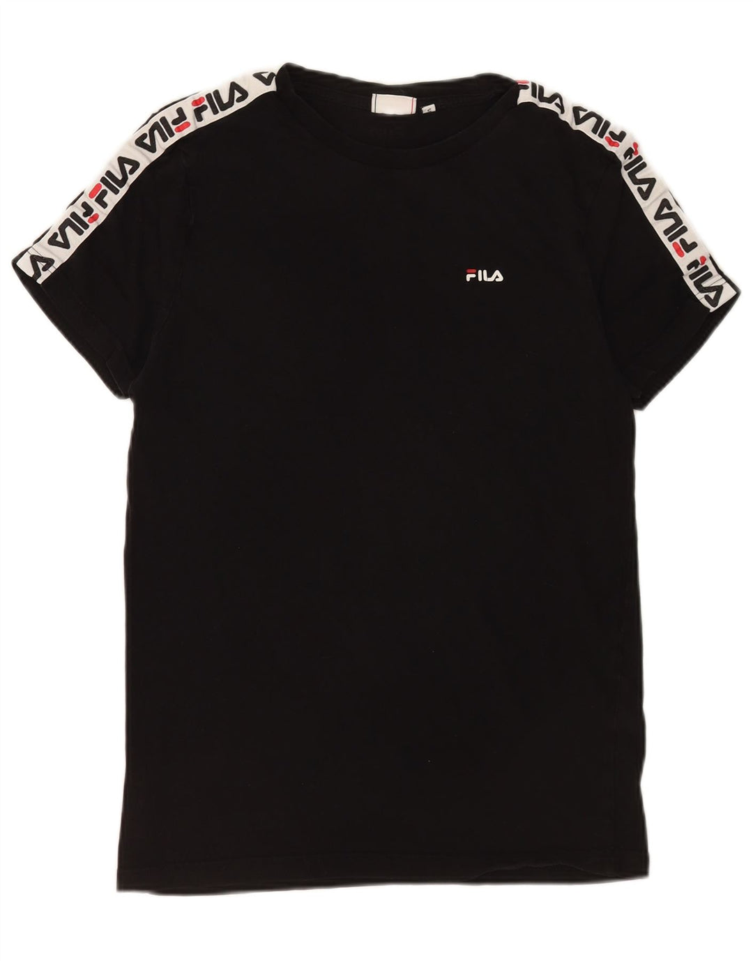Tricou cu grafic Fila pentru bărbați Top mic bumbac negru