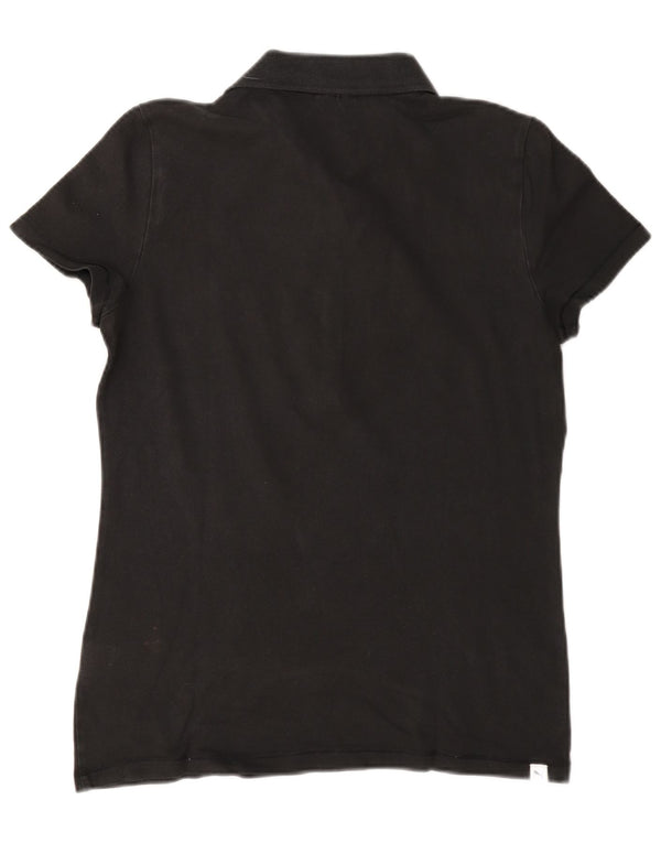 Tricou polo Puma pentru femei UK 14, mare, negru, bumbac