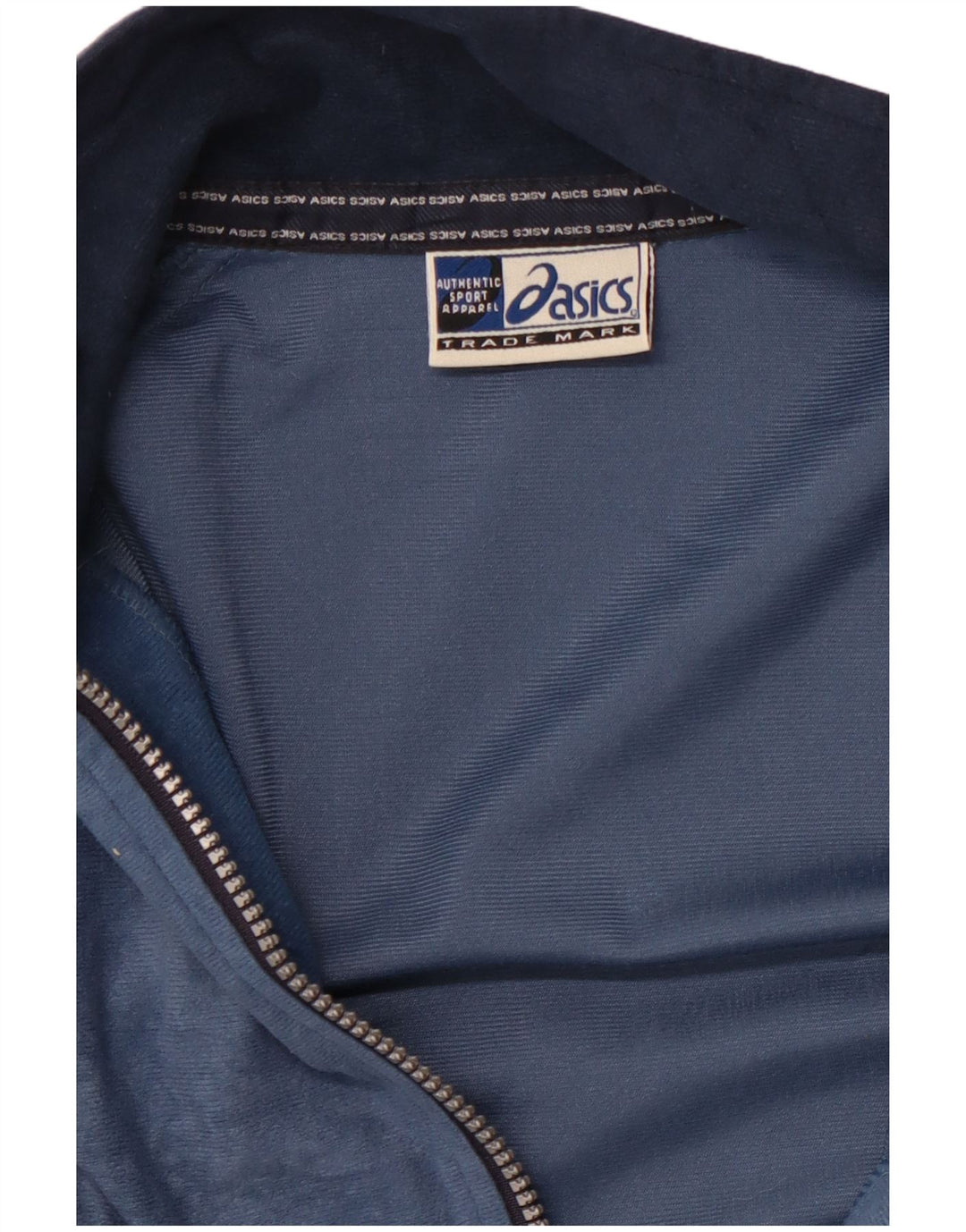 Jachetă de trening din catifea pentru bărbați ASICS XL, albastru bleumarin, color block