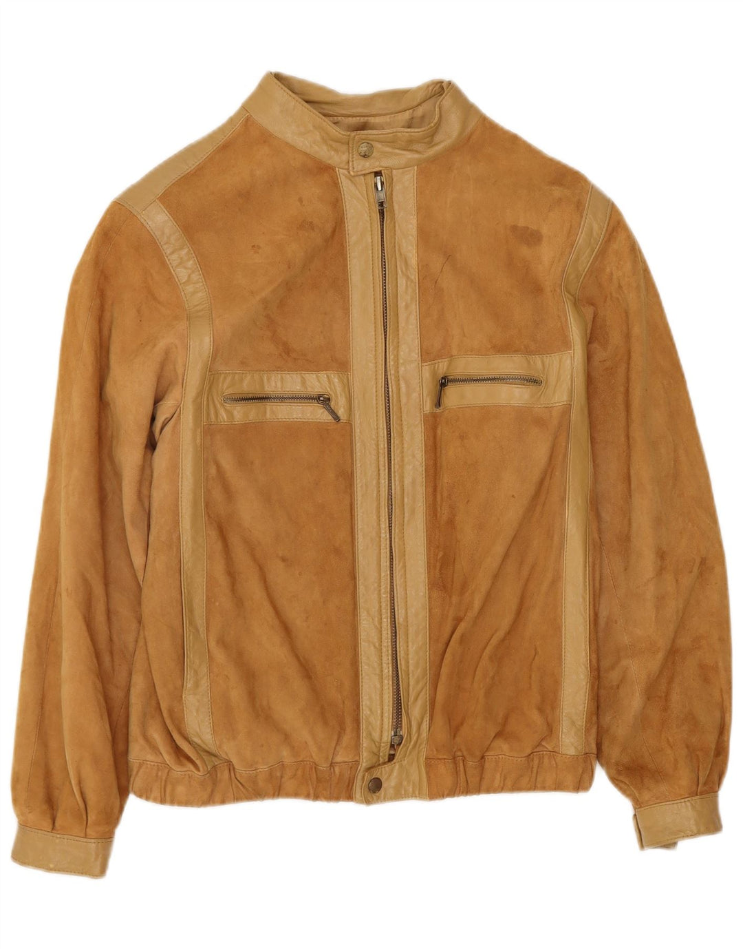 Jacheta de piele intoarsa pentru femei VINTAGE EU 38 Bej mediu