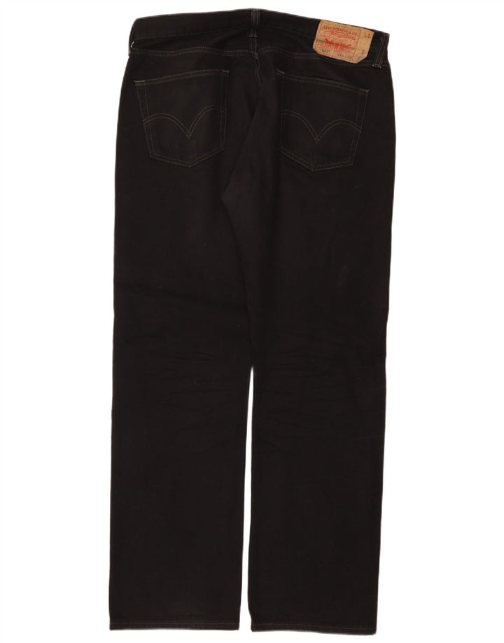 Blugi drepti pentru bărbați Levi's 501 W36 L32 bumbac negru