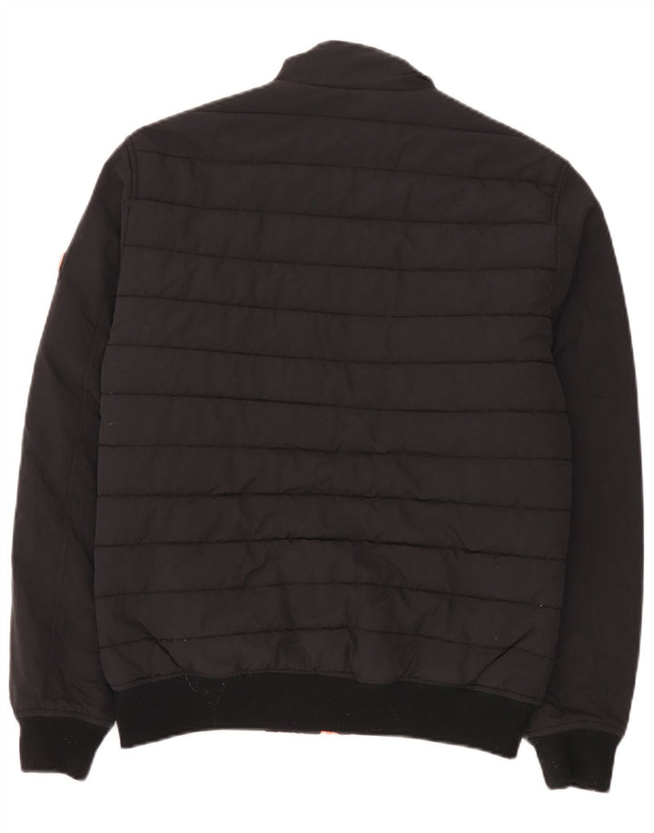 Jachetă căptușită pentru bărbați Superdry UK 38 Medium Black Nylon