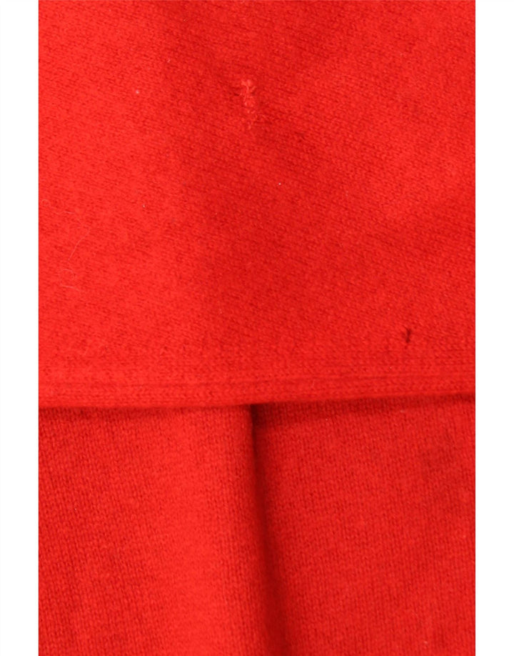 PRINGLE Pulover pentru bărbați cu gât roșu, lână nouă, mare, sport