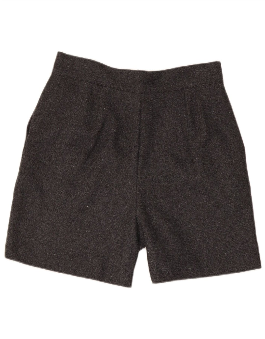 Pantaloni scurți casual vintage pentru femei, mari W30, poliester gri