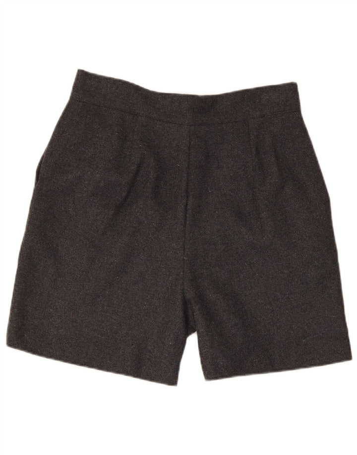 Pantaloni scurți casual vintage pentru femei, mari W30, poliester gri