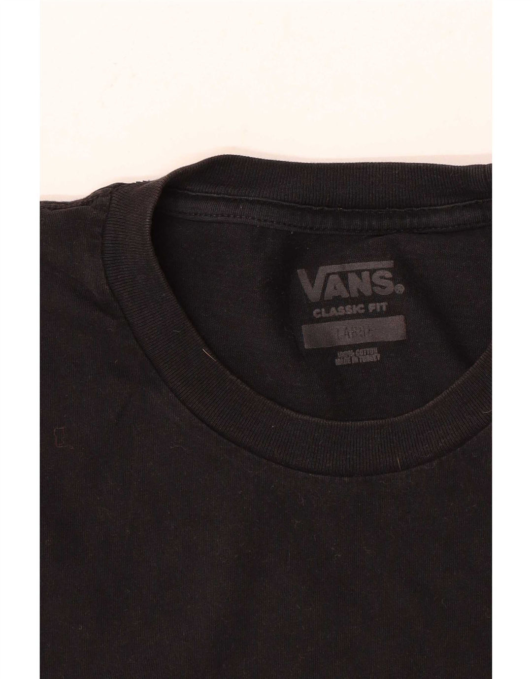 Tricou Vans Classic Fit pentru bărbați Top mare din bumbac negru