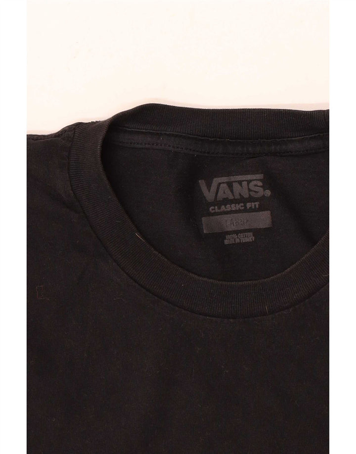 Tricou Vans Classic Fit pentru bărbați Top mare din bumbac negru