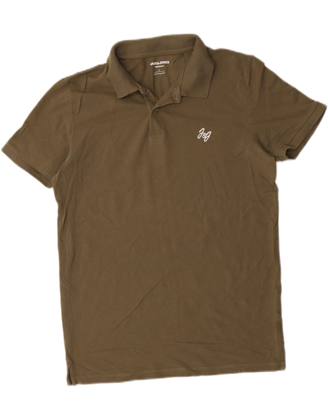 Tricou polo Jack & Jones pentru bărbați, bumbac kaki mare