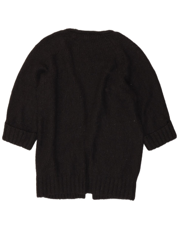 Pulover cardigan deschis supradimensionat pentru femei ZARA UK 10 Mic Negru