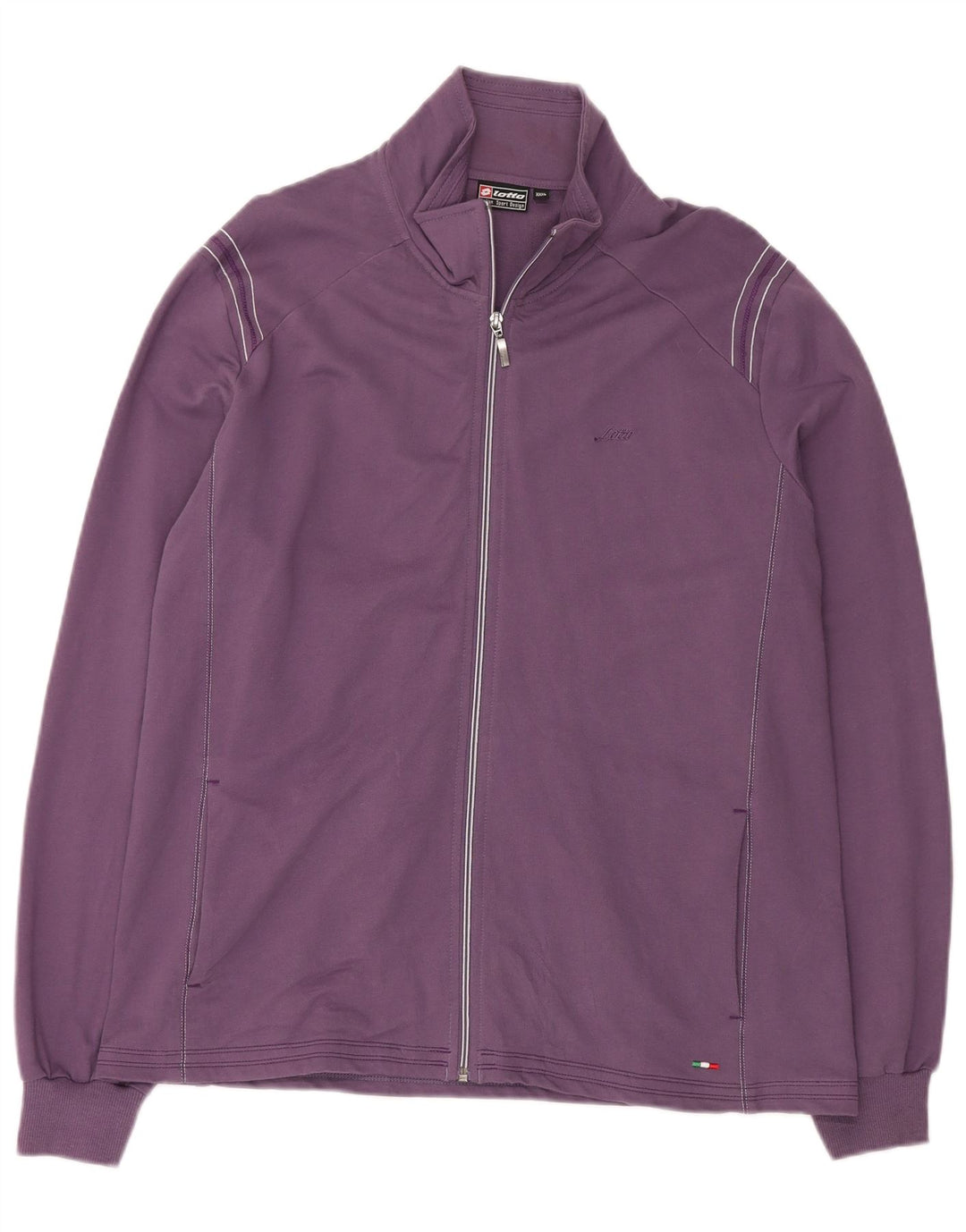 Jachetă de trening pentru femei Lotto, bumbac violet 3XL