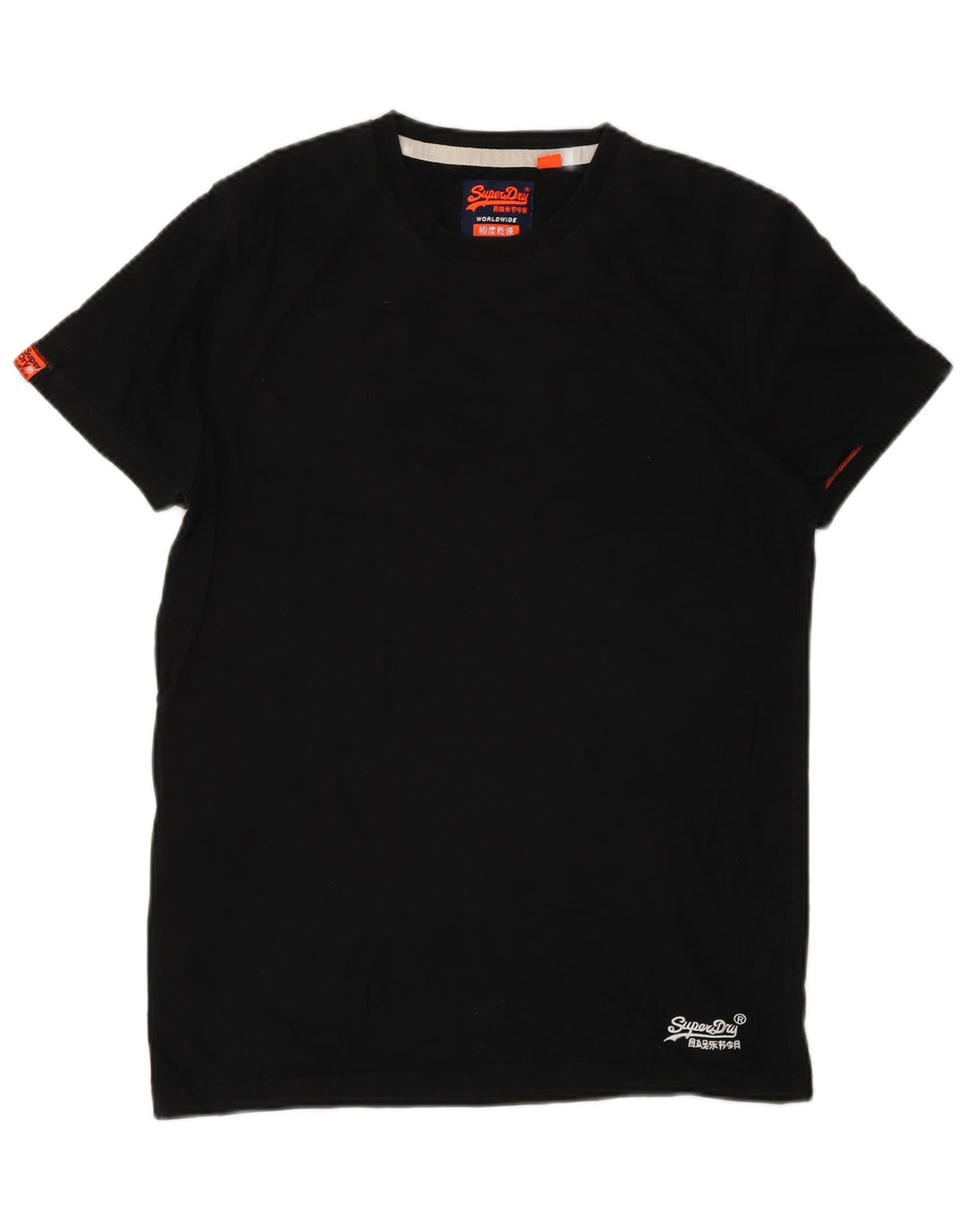 Tricou Superdry pentru bărbați Top mic, negru, bumbac