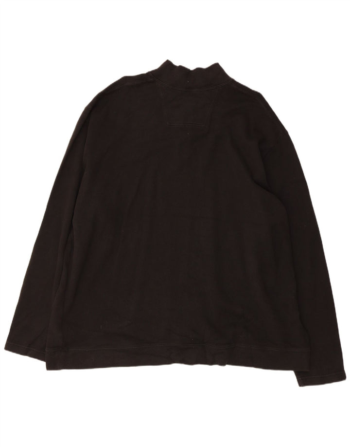EDDIE BAUER Hanorac cu fermoar pentru bărbați, XL, bumbac negru